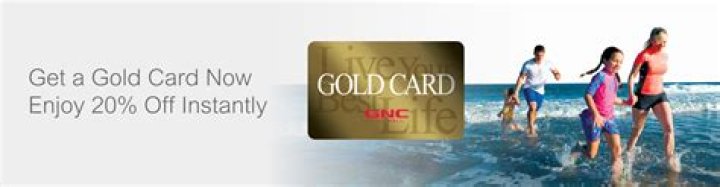 Can you use GNC Gold Card online?