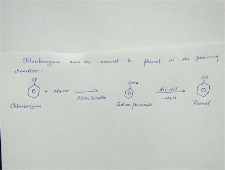 How can we convert chlorobenzene to phenol?