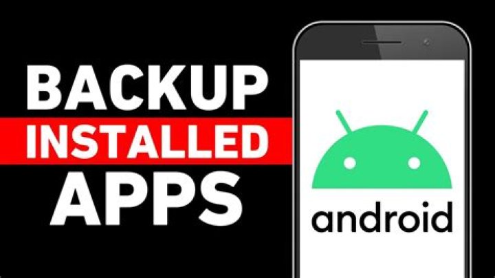How do I backup installed apps?