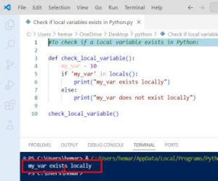 How do I check if a variable exists in Python?