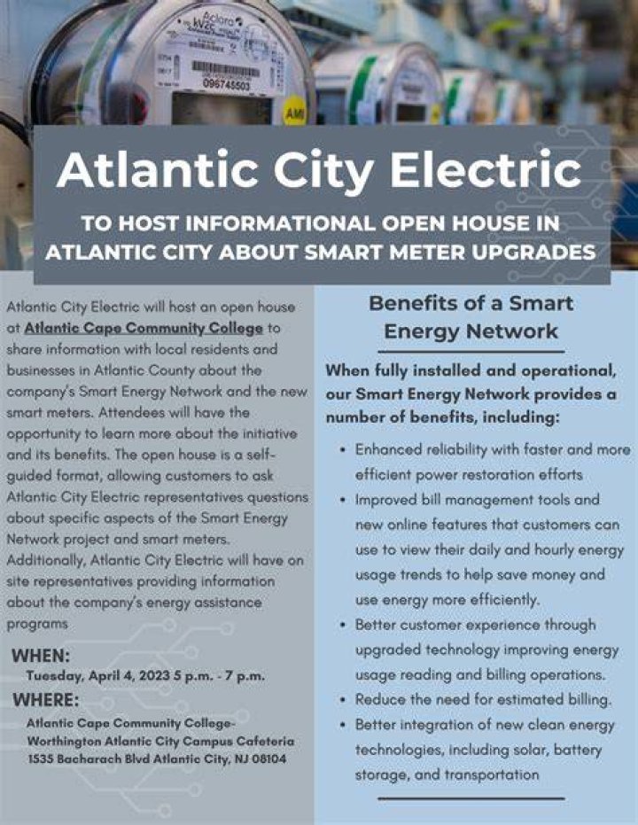 How do I contact Atlantic City Electric?