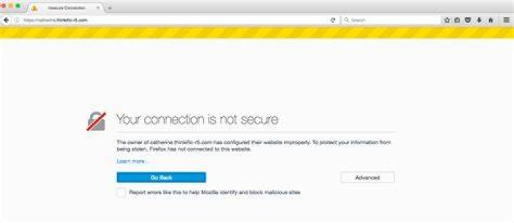 How do I fix insecure connection in Firefox?