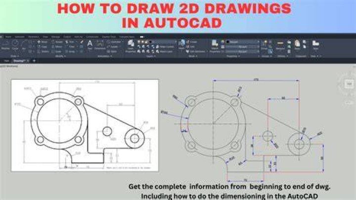 How do you make a 2D drawing in AutoCAD?