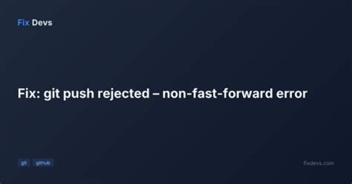 How do you resolve a non Fast Forward rejection?