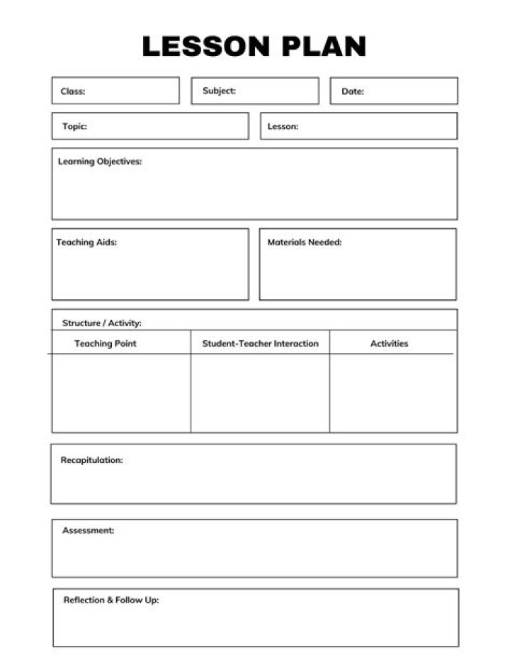 How do you write a lesson plan for a poem?