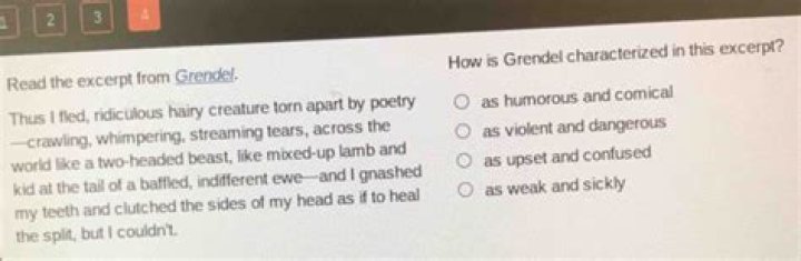How is Unferth characterized Grendel?