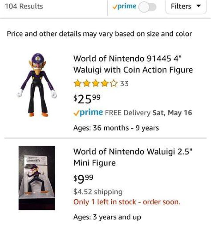 How much is waluigi worth?