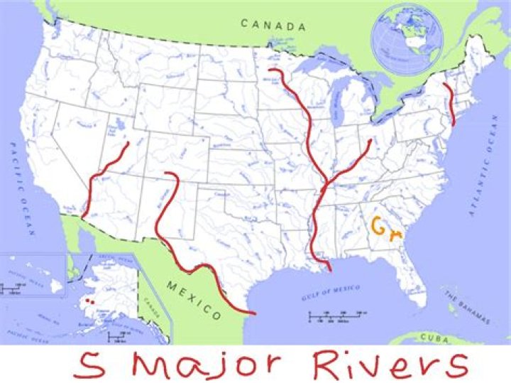 What are the 5 major rivers in us?
