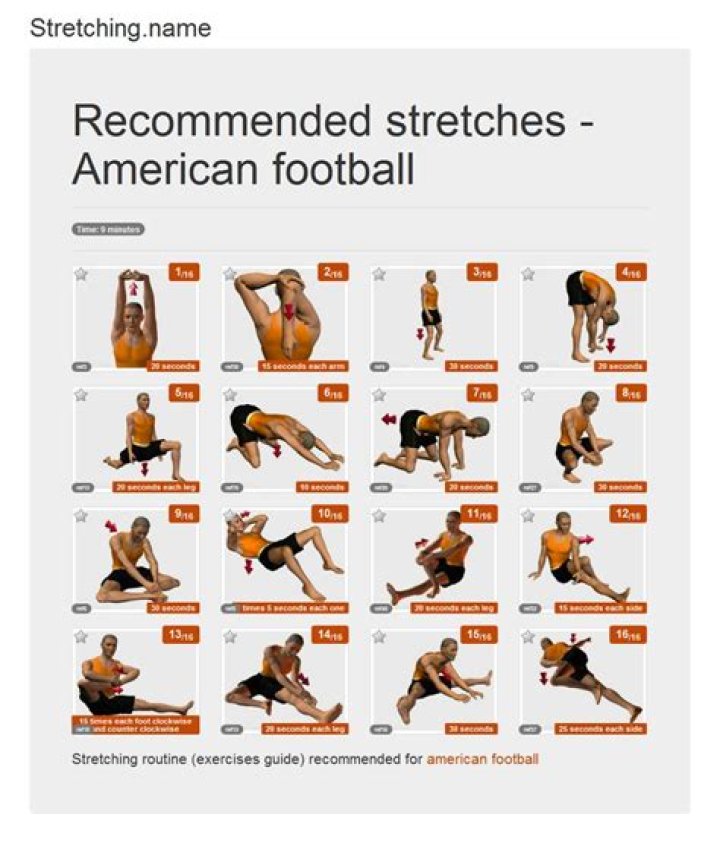 What are the best stretches for football players?