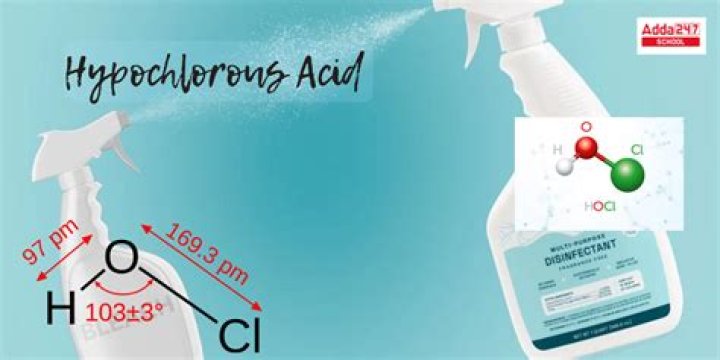 What are the physical properties of hypochlorous acid?