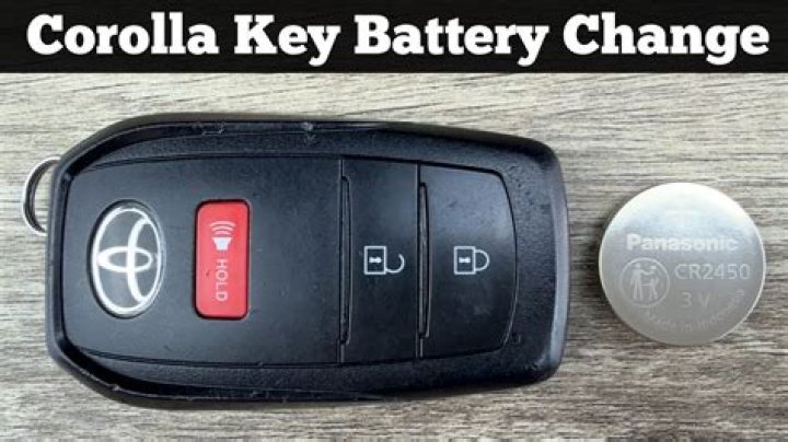 What battery replaces Toyota key fob?