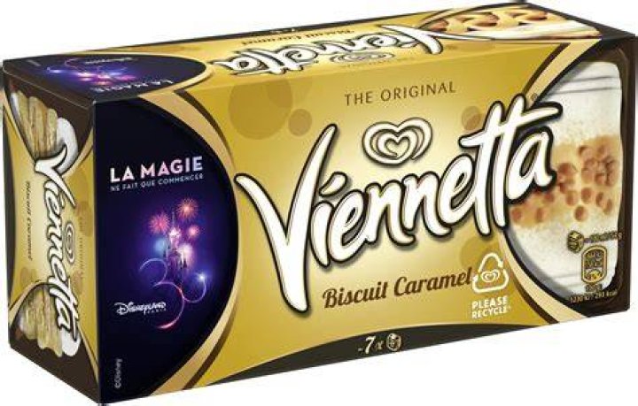 What biscuit is in caramel viennetta?
