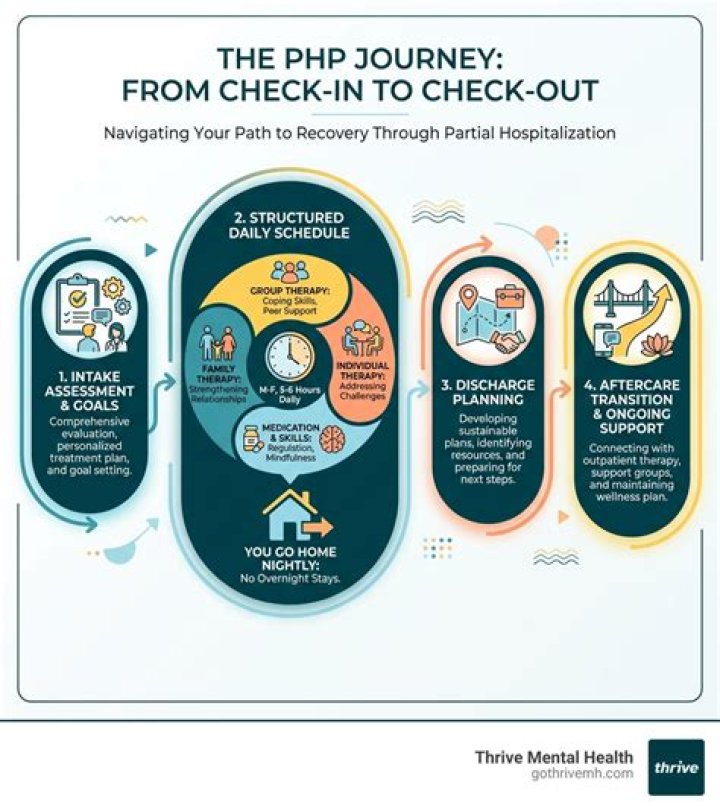 What happens in a partial hospitalization program?