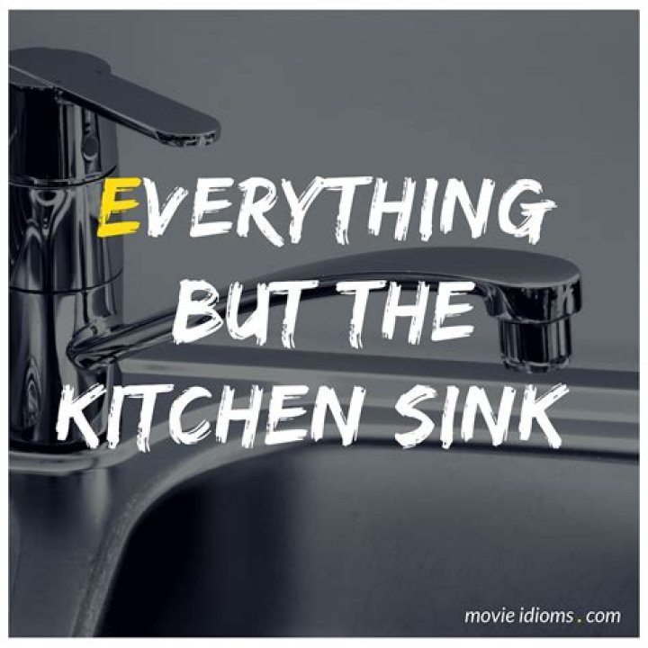 What is everything but the kitchen sink mean?