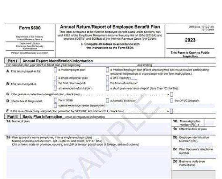 What is the due date for Form 5500?