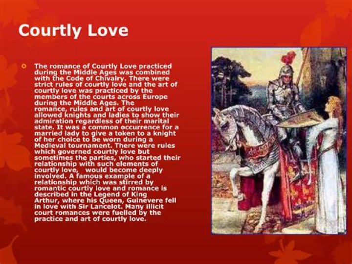 What is the example of courtly love?