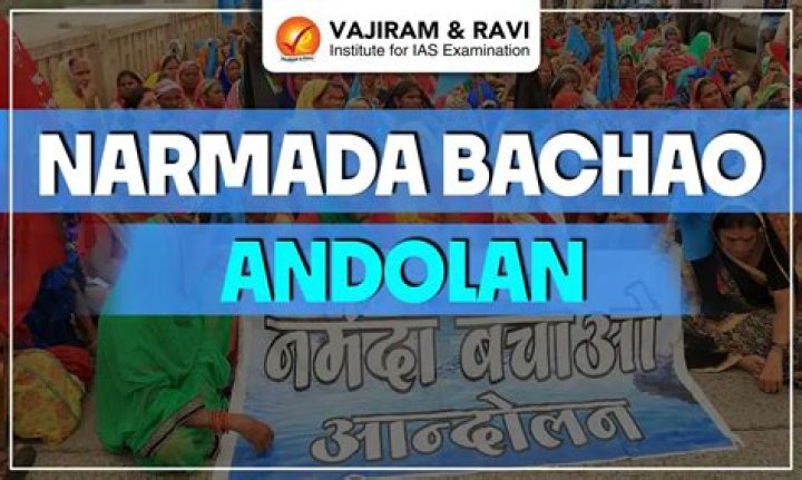 What is the motto of Narmada Bachao Andolan?