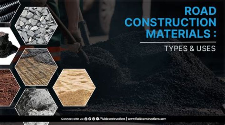 What material is used for road markings?