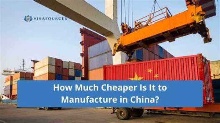 Why is it cheaper to manufacture in China?